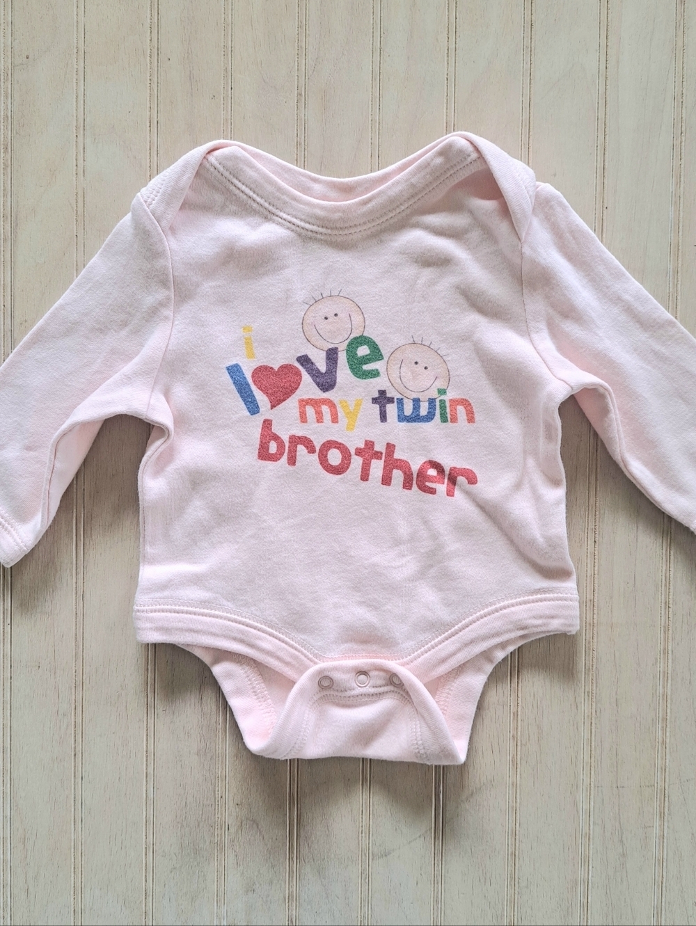 Cafe Press 100% Cotton I Love My Twin Brother Long-Sleeve One-Piece Infant